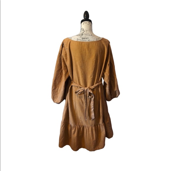 Ava & Viv Womens Dress 1X Brown/Tan - Picture 2 of 7